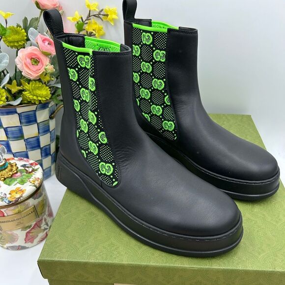 Men's Gucci GG Supreme ankle boots size 11 made in Italy - Picture 1 of 8